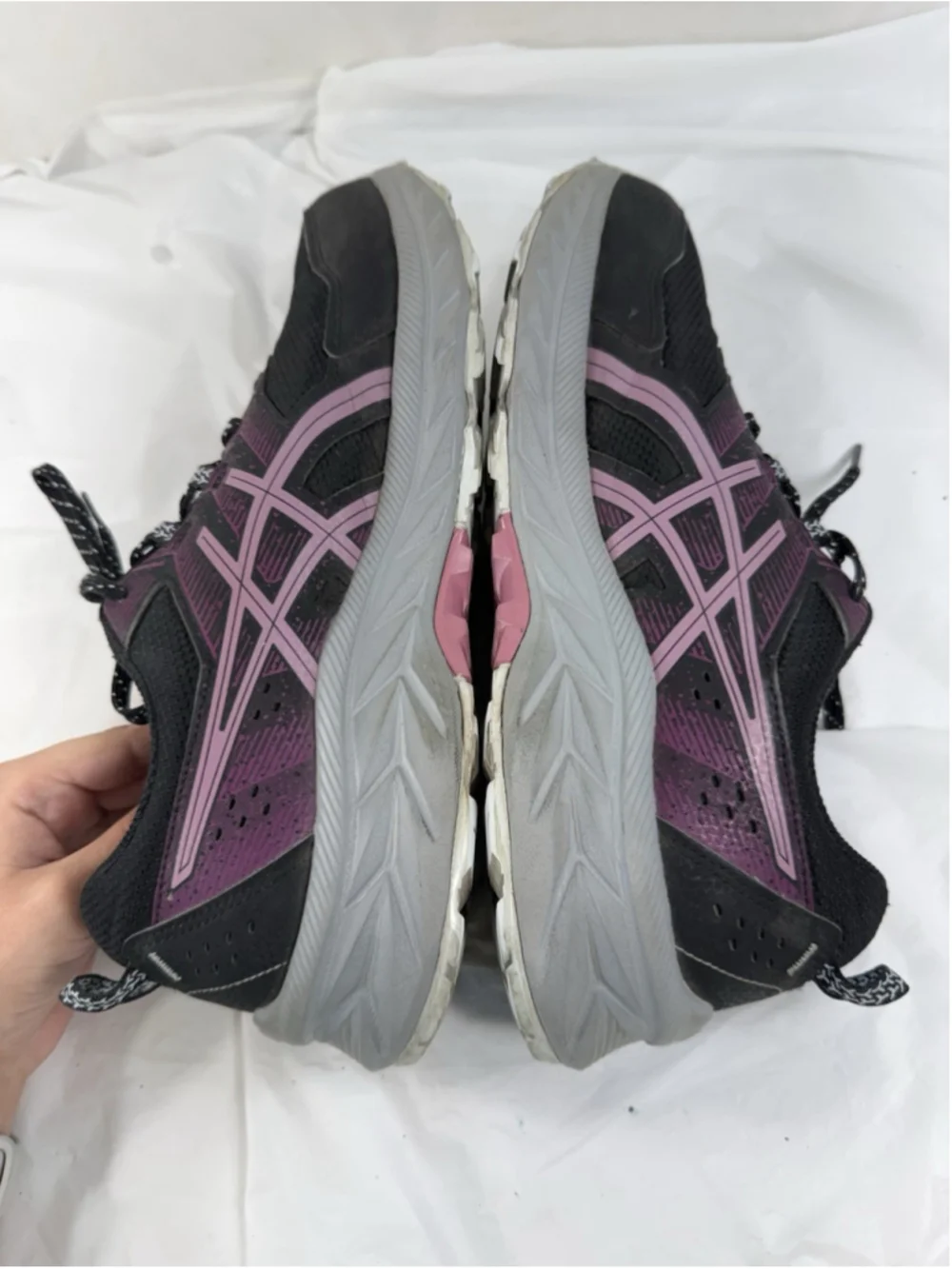 Asics Women Running Shoes Black Soft Berry Gel-Venture 9 Size 10 W